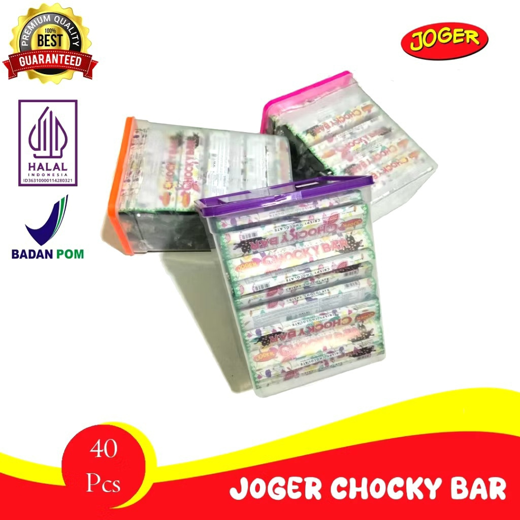 

Joger Chocky Bar Original Cokelat Batang Crunchy Varian Toples Dan Dus