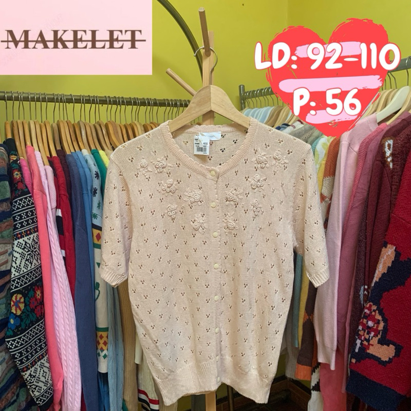 pendek rajut jaring kancing BRAND