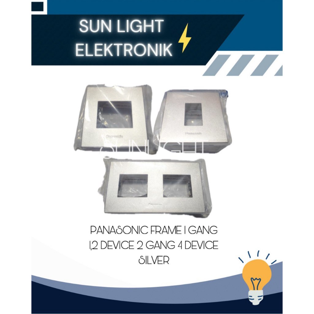 Frame Saklar Panasonic WESJ (Silver)