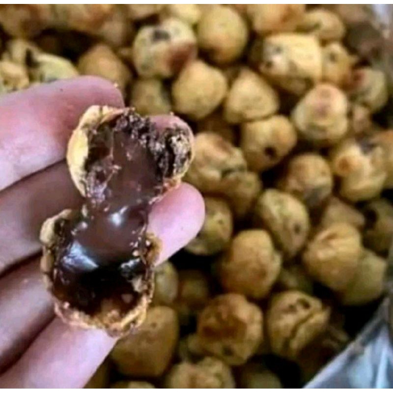 

soes coklat pasta full ukurn besar kriuk