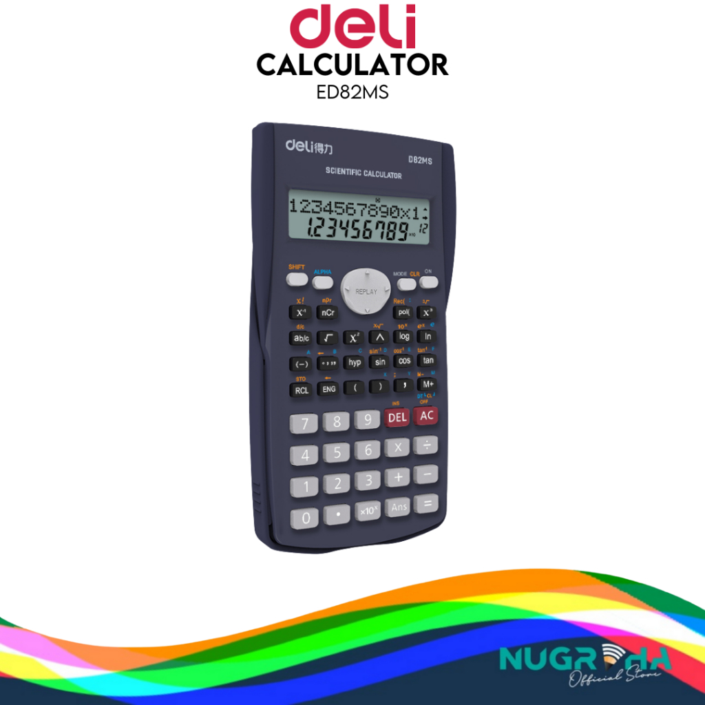 

Calculator Scientific / kalkulator deli D82MS Ilmiah