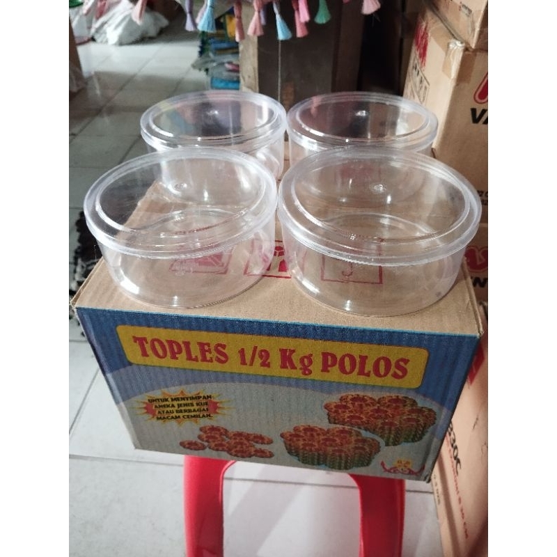 Toples nastar 500 gram akrilik/mika [1 lusin] termurah