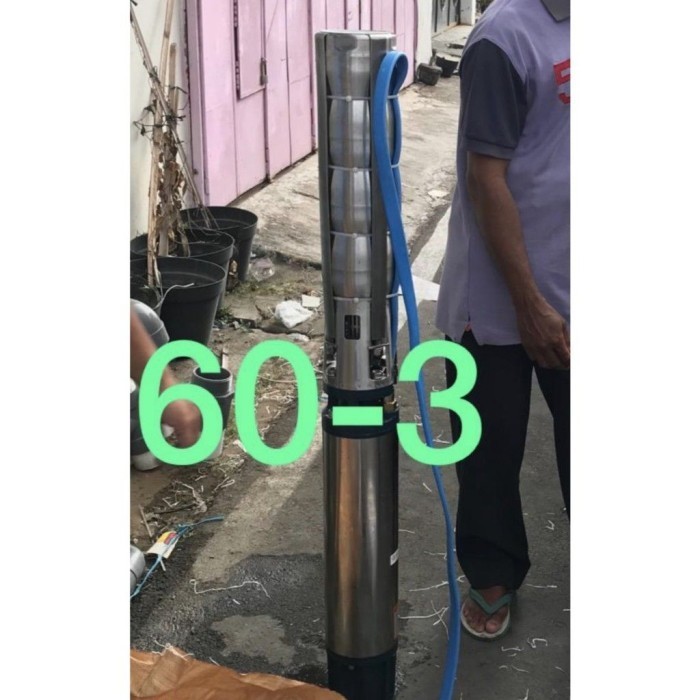 Pompa Submersible HCL sibel sumur 6" SPM 60-3 7,5 HP output 3 inch 220 Volt HCL 6 Spm 60-3 Submersib
