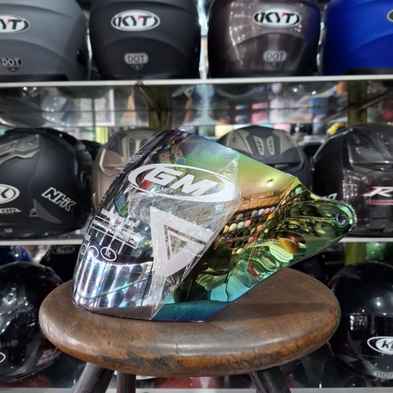 KACA VISOR HELM GM EVOLUTION NHK R7 ORIGINAL CLEAR PUTIH BENING PELANGI