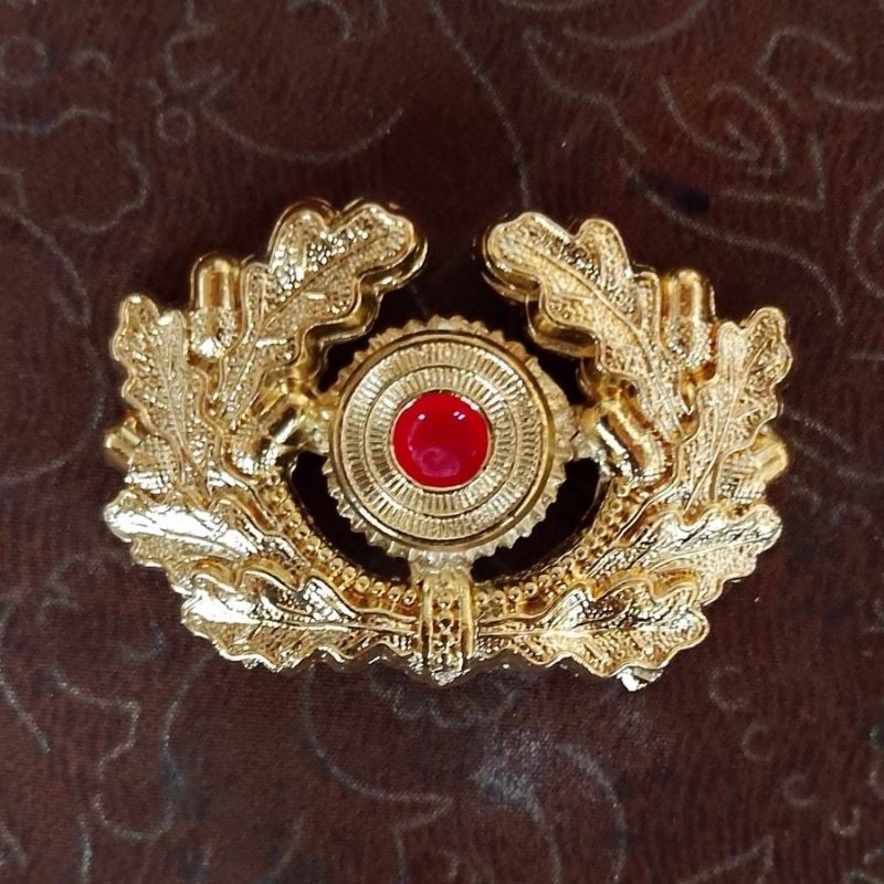 Pin Reproduction WWII Germany Officers GESCH-2 Wreath Cap Badge Untuk Cosplay/Koleksi