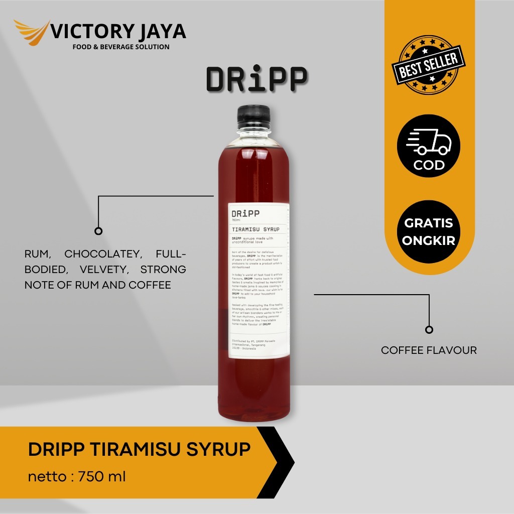 

DRIPP syrup minuman sirup tiramisu 760ml original paling di cari