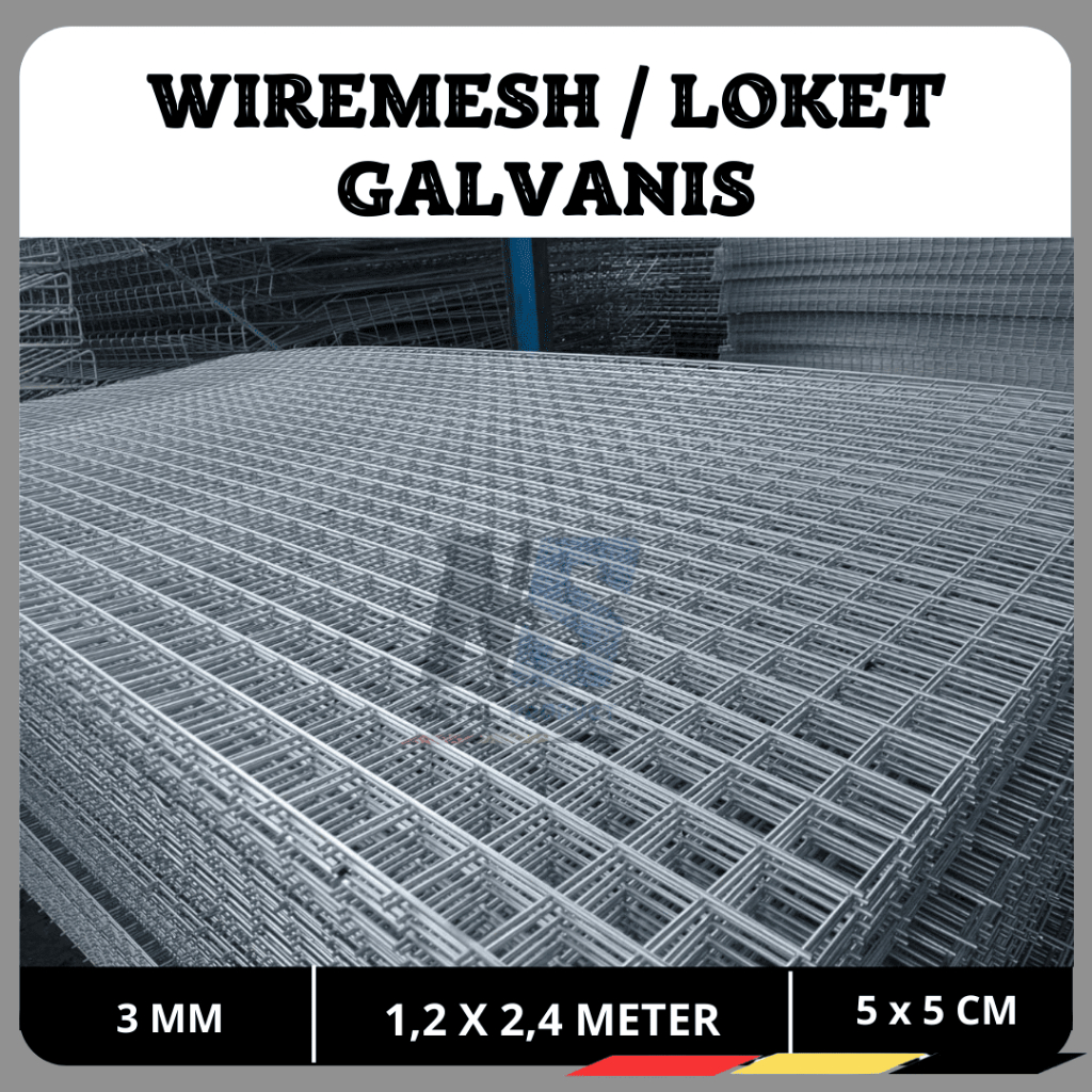 WIREMESH / LOKET LEMBARAN 3 MM 4 MM LUBANGAN 50 X 50 MM SEMUA UKURAN | BEST QUALITY