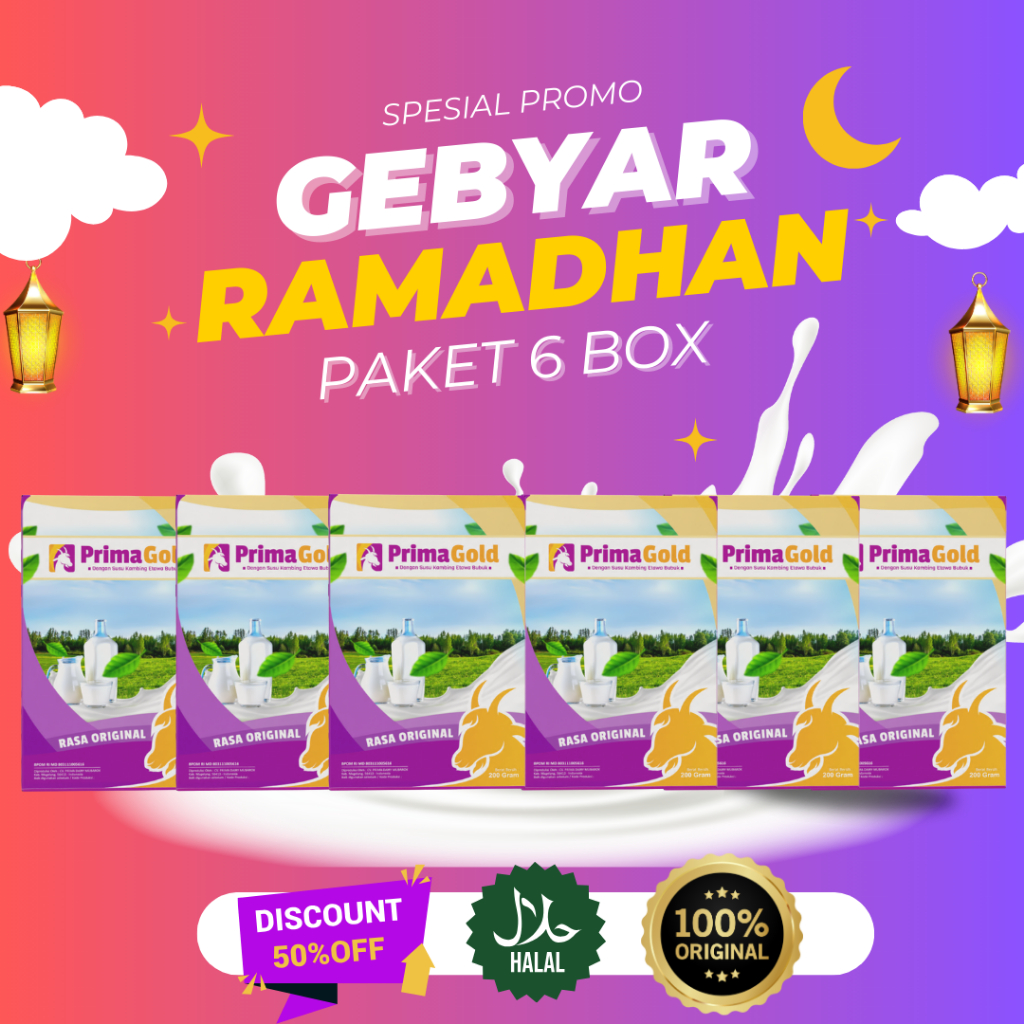 

PAKET 6 BOX SUSU PRIMAGOLD 200 GRAM