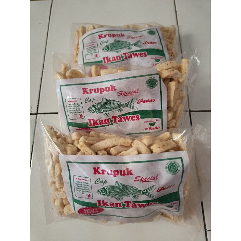 

Krupuk Sepcial Cap Ikan Tawas Pedas - Gurihnya Bikin Lidah Nagih -Khas Bandung