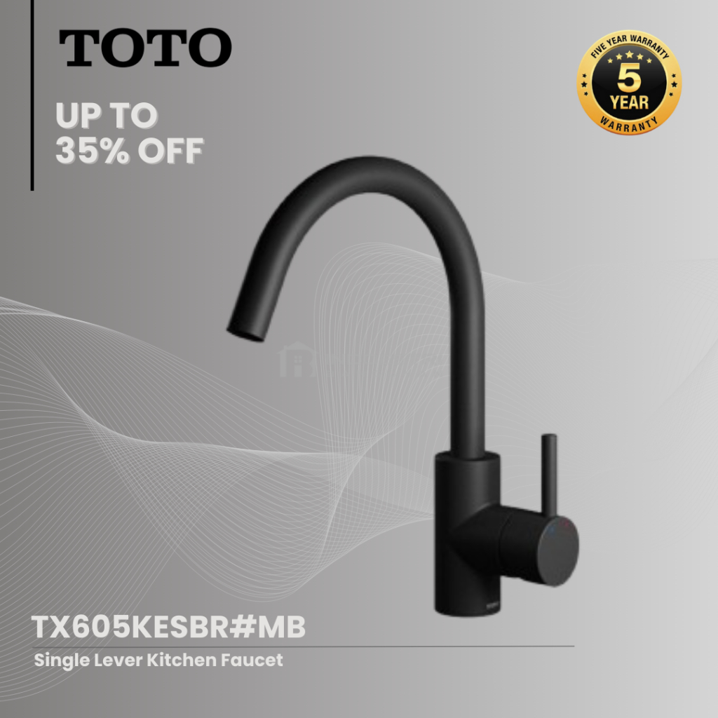 ran Sink TOTO TX605KESBR#MB Matte Black / Kran Cuci Piring Black TOTO