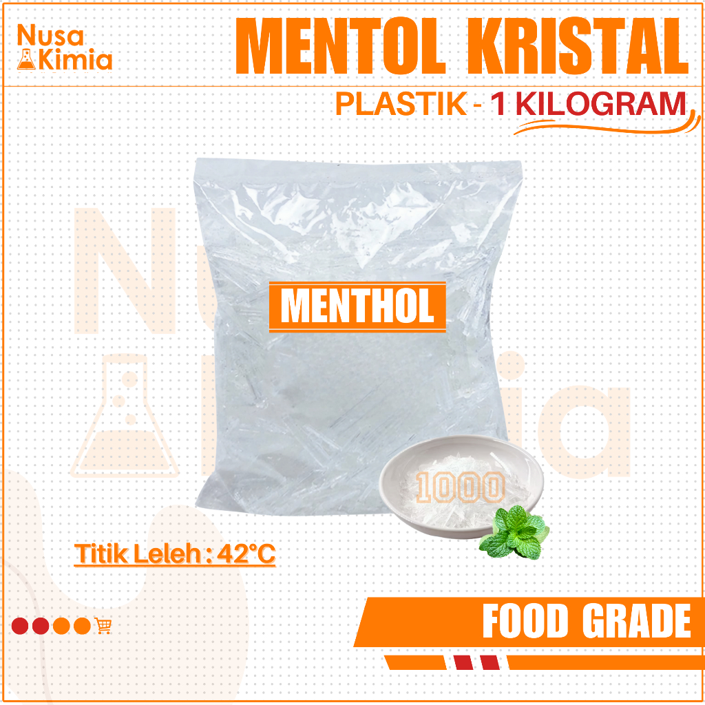 

Menthol Crystal 1 Kg - Kristal Mentol Food Grade