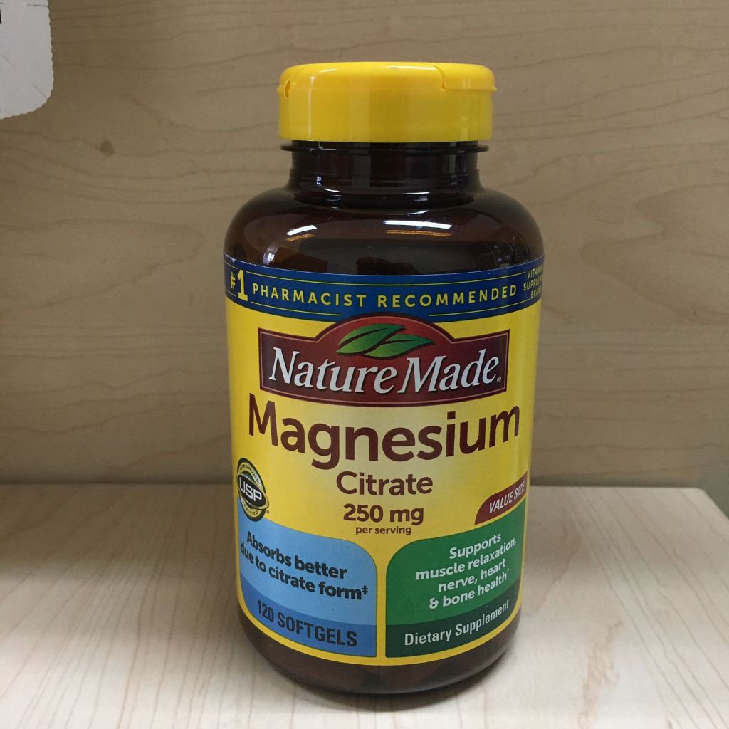 Nature Made Magnesium Citrate 250mg 120 softgel