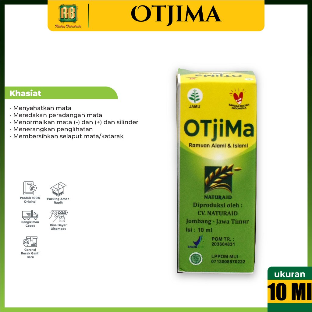 Obat Tetes Mata Otjima Ramuan Alami Dan Islami 10 ml Herbal Ojima Perawatan Vitamin Kesehatan Mata K
