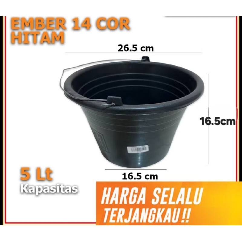 EMBER COR / EMBER HITAM 5 LITER / EMBER PLASTIK 14