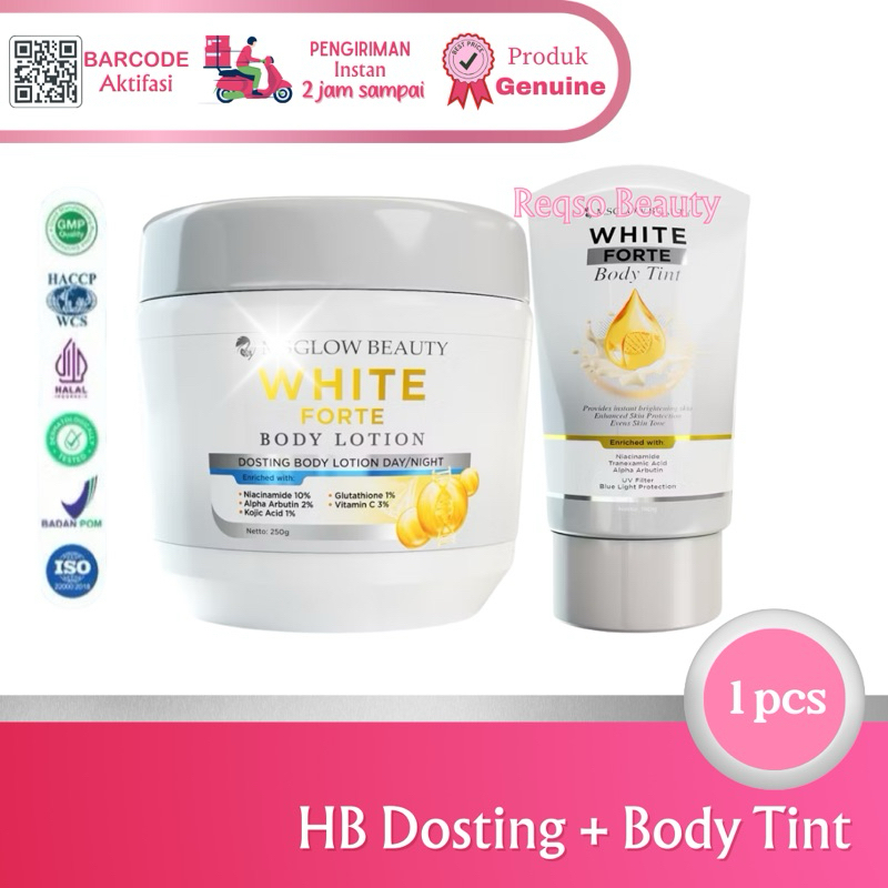 Ms Glow HB Dosting Body Lotion Pemutih Body Serum Ms glow Handbody Pemutih Serum Badan memutihkan