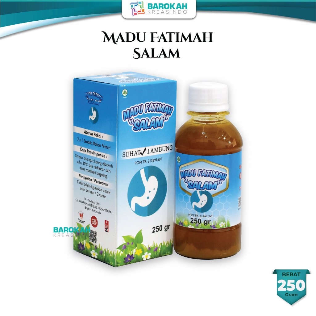 Madu Maag Kronis Madu Fatimah Salam Sehat Lambung Obat Ukuran 250gr Madu Fatimah Salam