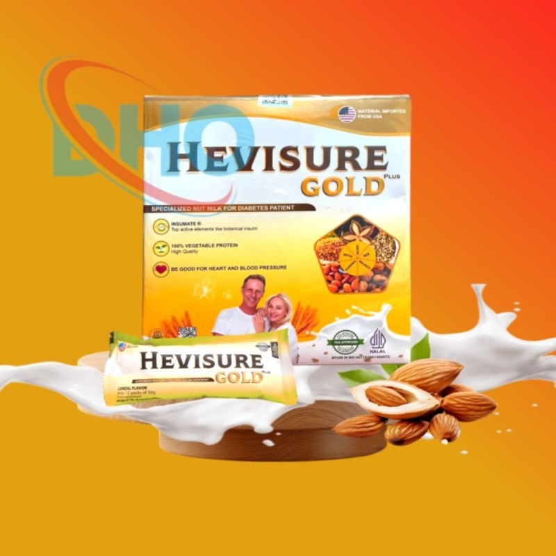

HEVISURE GOLD+ | SUSU DIABETES, GULA DARAH, KENCING MANIS | USA ORIGINAL PAKET 1 BOX FREE 1 SACHET