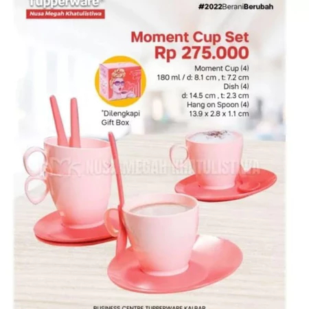 TUPPERWARE Cangkir Moment Cup Set Pink