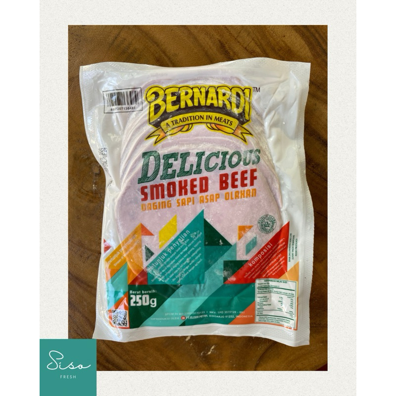 

Bernardi Delicious Smoked Beef 250 Gr / Daging Asap