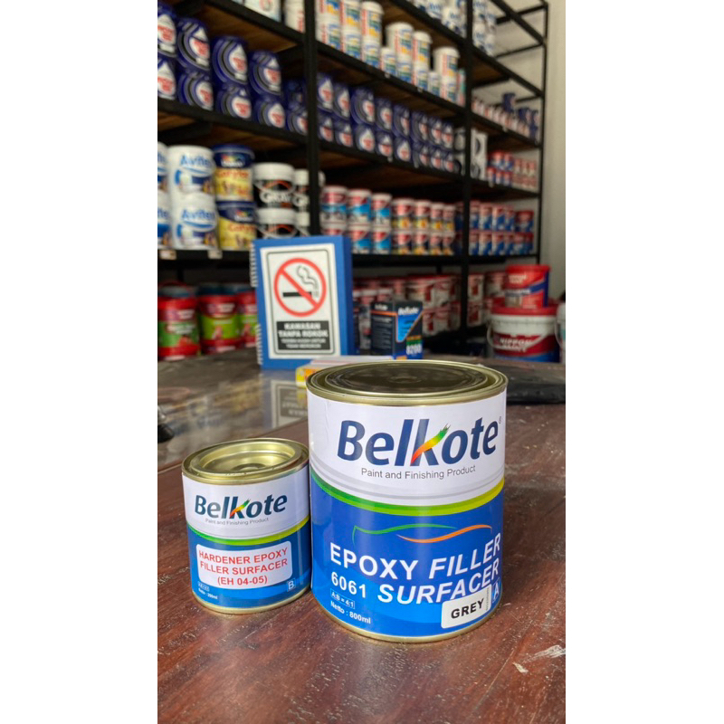 Belkote Epoxy Filler Surfacer - 1L (Cat Dasar Epoxy / Cat Mobil / Cat Anti Karat)