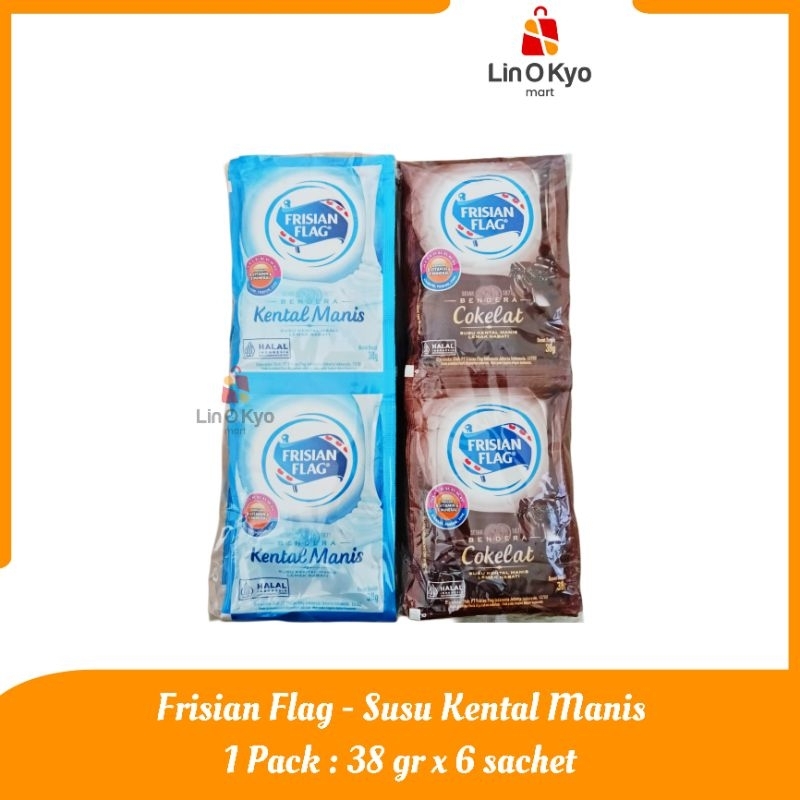 

Frisian FLAG Susu Kental Manis ( 1 pack isi 6 Sachet x 38gr)