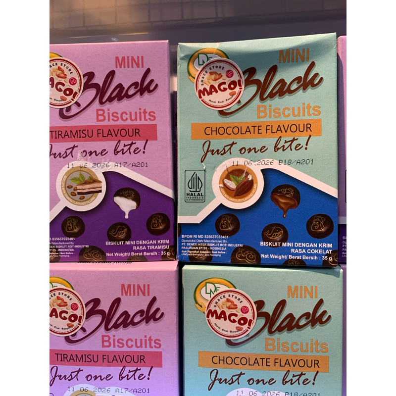

DENEX - Black Biskuit / Mini Biskuit / Chocolate Flavour / Biskuit Mini Cream / Chocolate Flavour / Tiramisu Flavour