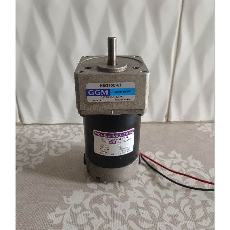 Dc Motor Gearbok GGM 90V 25Watt Ratio 1 : 40 75Rpm