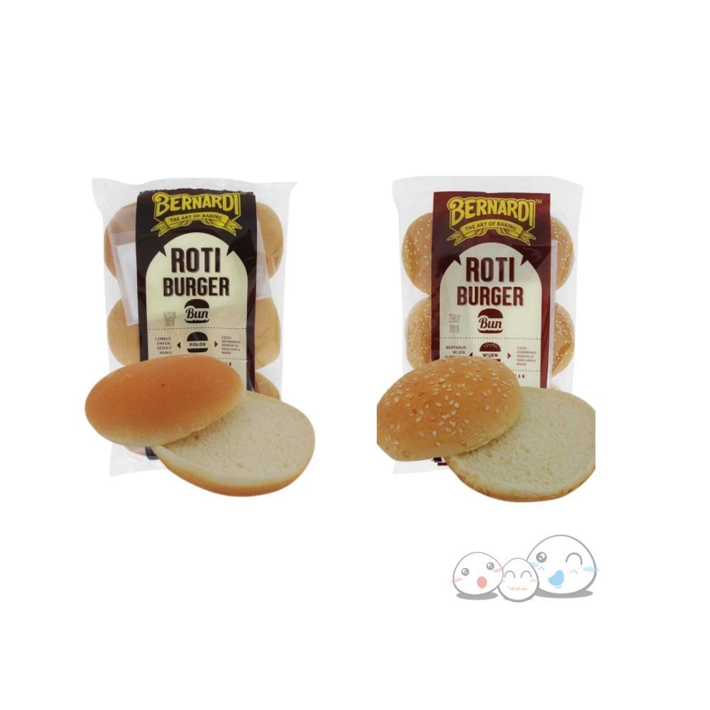 

BERNARDI ROTI BURGER POLOS | WIJEN | HITAM 6s 300gr