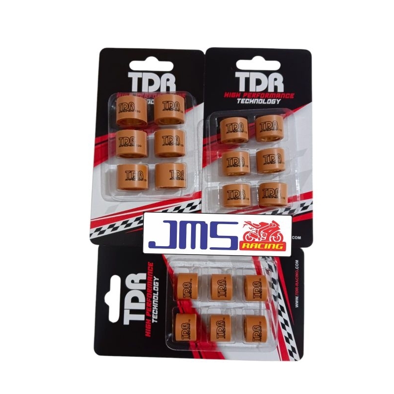 ROLLER TDR RACING UKURAN 13 14 15 16 17 18 GRAM MOTOR GENIO SCOOPY NEW VARIO125 VARIO150 VARIO160 PC