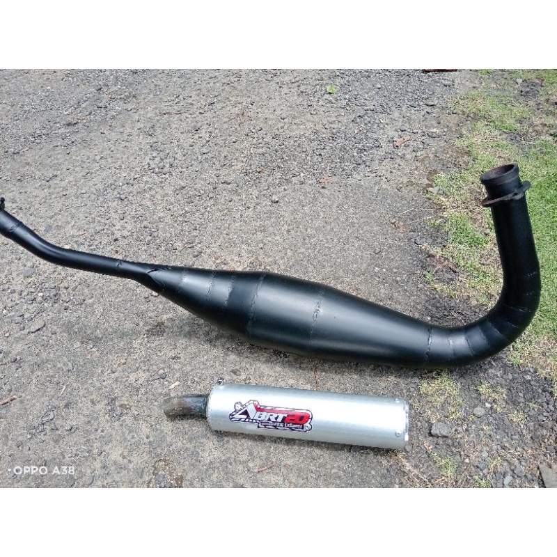 KNALPOT KOLONG PDK REPSOL LAMBUNG HITAM RX KING