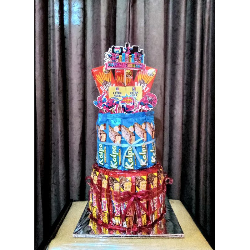 

Snack Tower Ulang Tahun Snack Cake Ultah