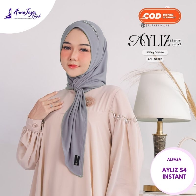 Hijab Segi Empat Instant Jersey Serena Ayliz Standar By Alfasa Hijab