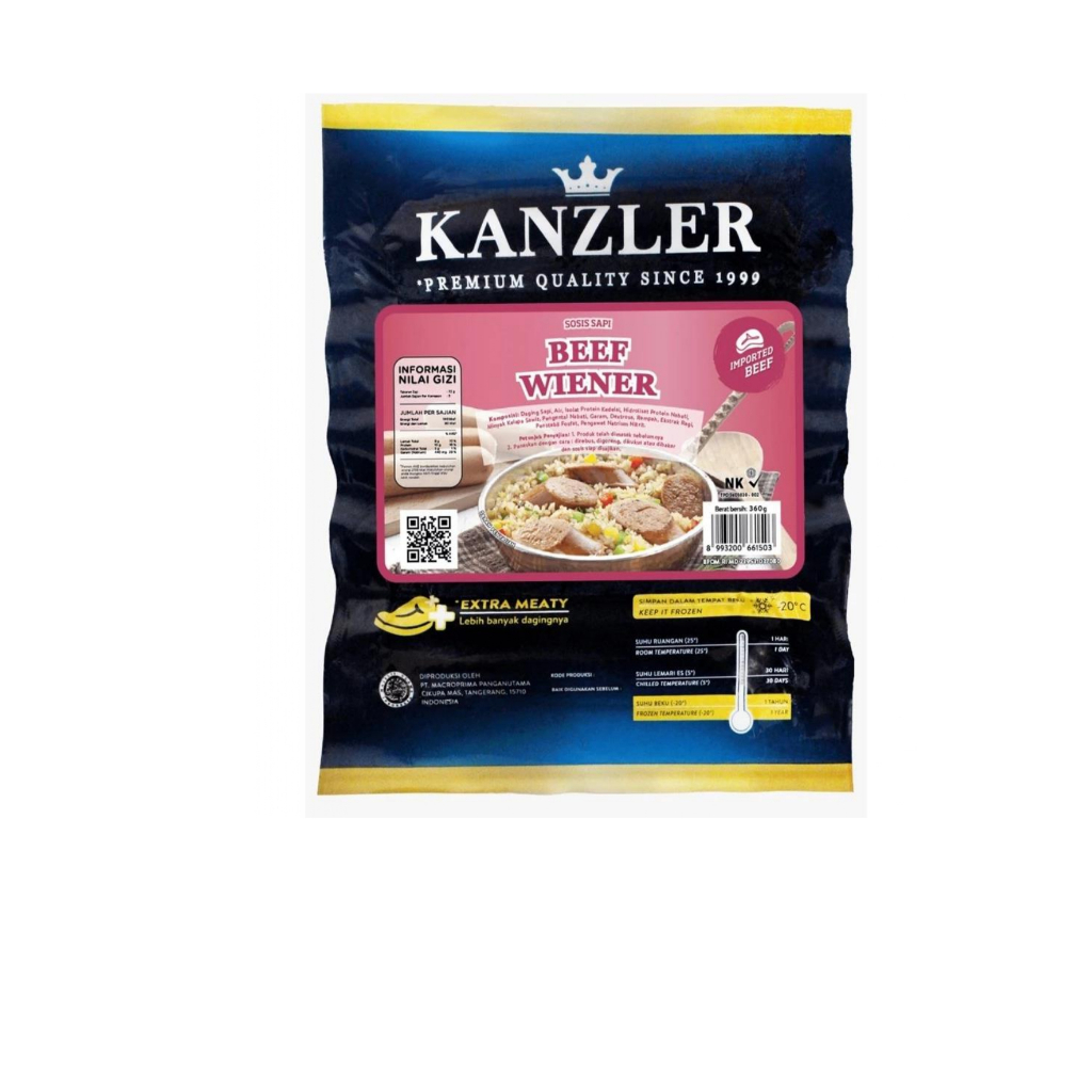 

KANZLER BEEF WIENER 360GR