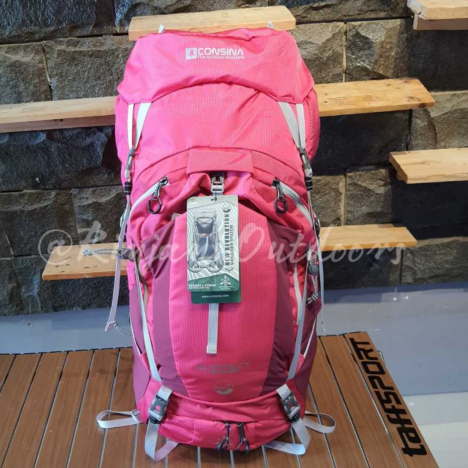 CARRIER EVEREST CONSINA 65L NEW REVOLUTION BATCH 3 BACKPACK GUNUNG CARRIER CONSINA TAS GUNUNG BACKPA
