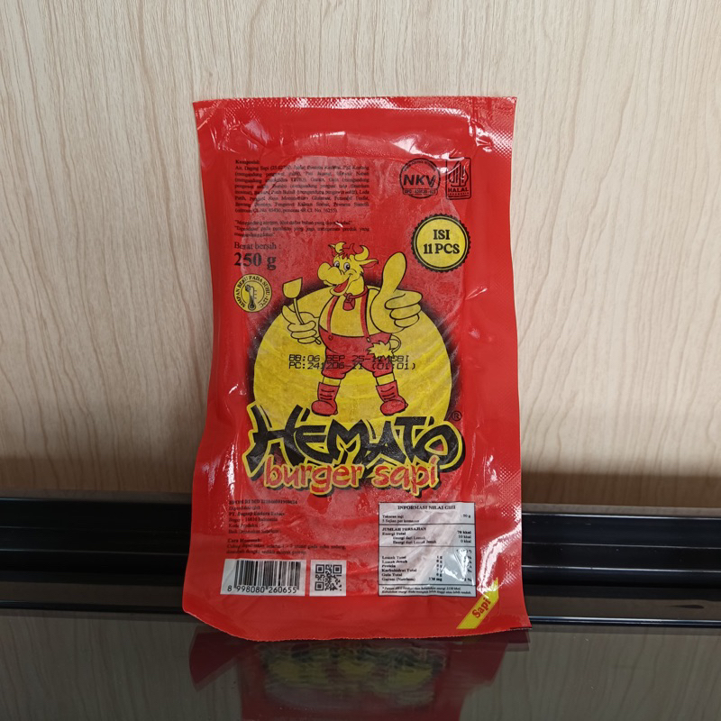 

[INSTANT] HEMATO BURGER SAPI 250g isi 11