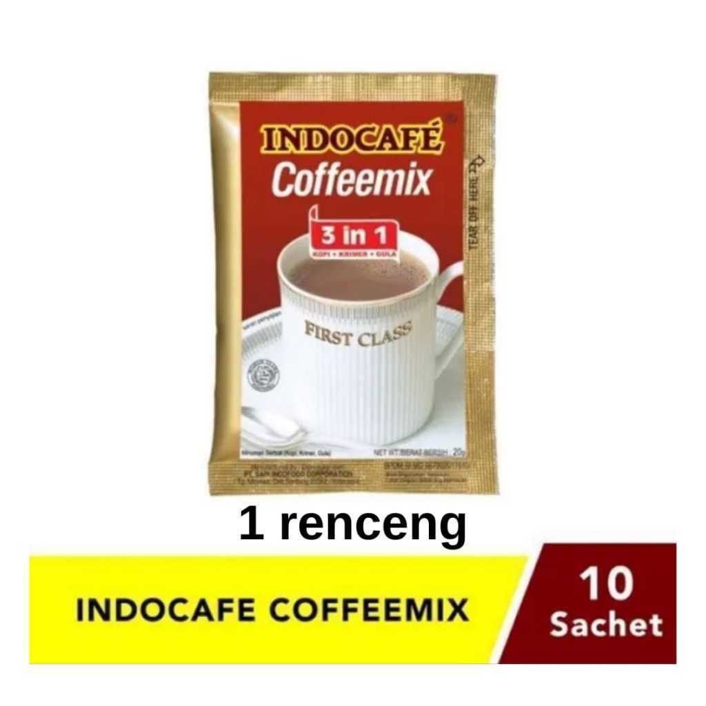 

Indocafe Coffemix 10 sachet / 1 Renceng Aroma Kopi Istimewa