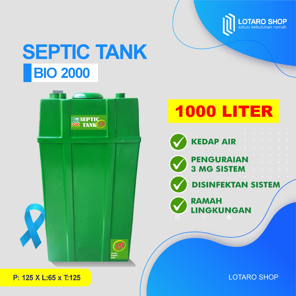 SEPTIC TANK 1000 LITER - BIO 2000