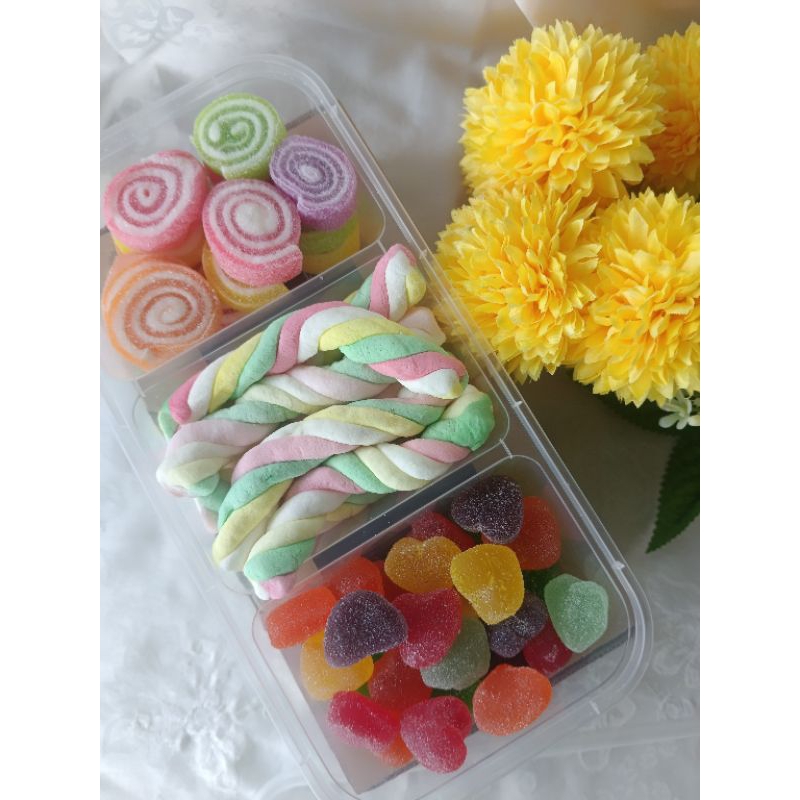 

Paket Permen Jelly /Marshmallow / Coklat