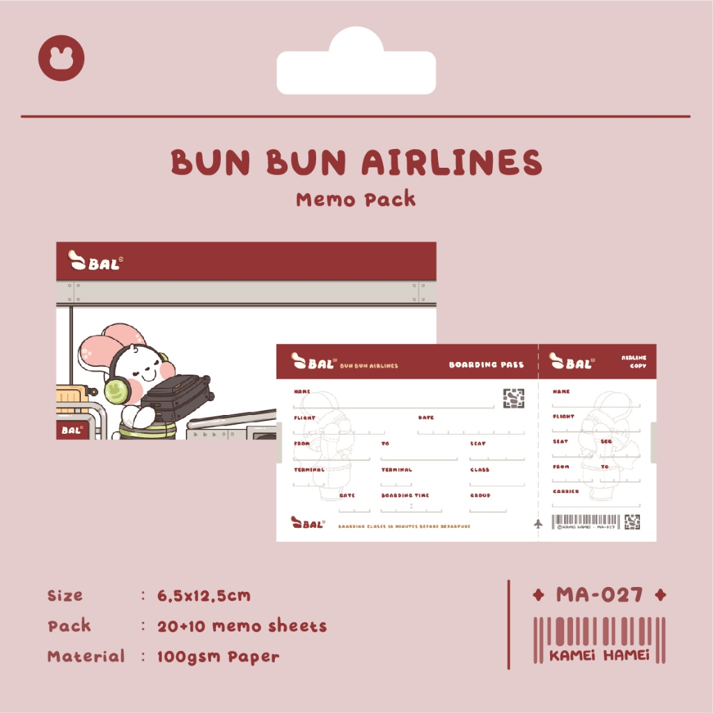 

KAMEI HAMEI Travel Memopad / Kertas Catatan