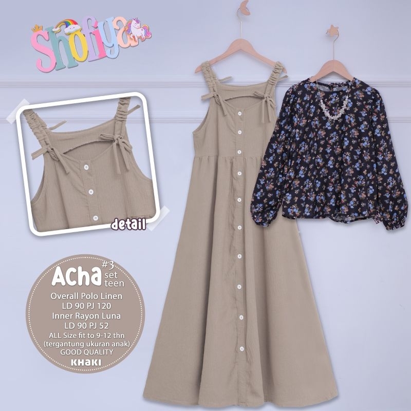 ACHA SET BY SHOFIYA  ASITA SET BY SHOFIYA KIDS SETELAN ANAK REMAJA