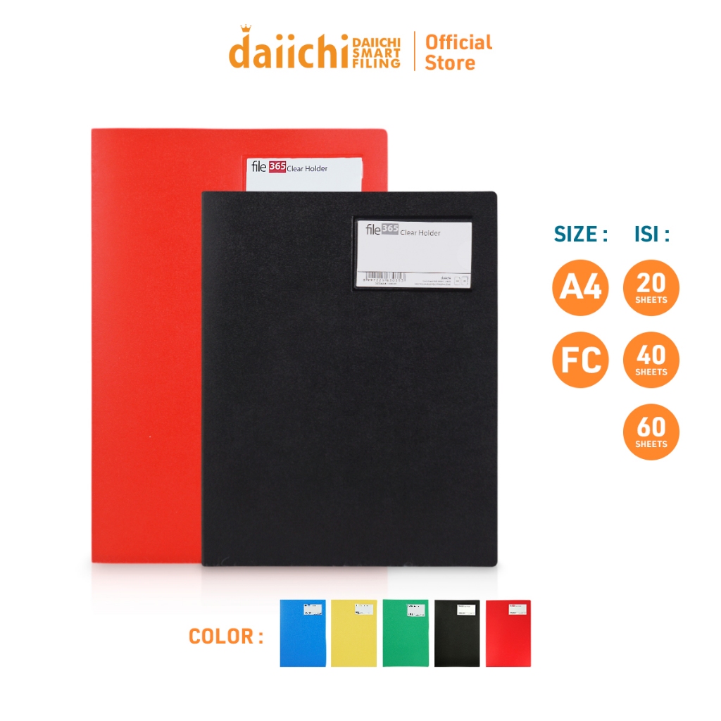 

Daiichi - Document Map File Dokumen Keeper Clear Holder Display Book Daiichi 365