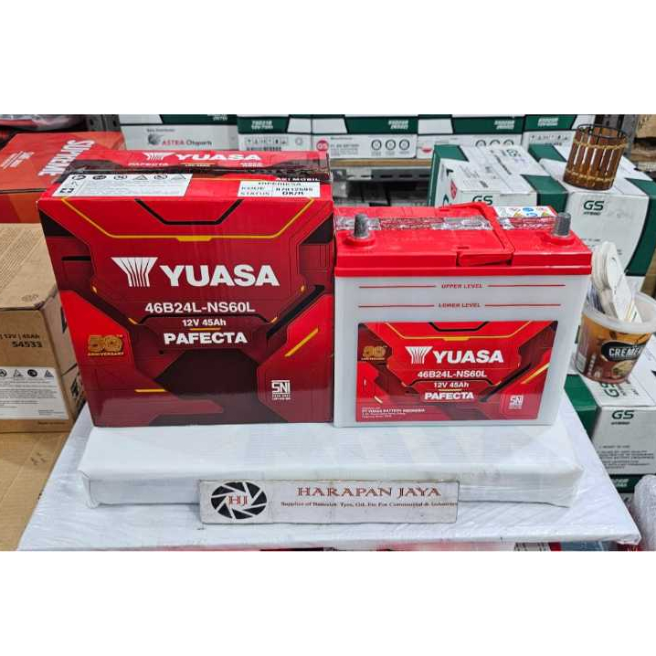 AKI MOBIL YUASA PAFECTA NS60L / 46B24L (45AH) BASAH