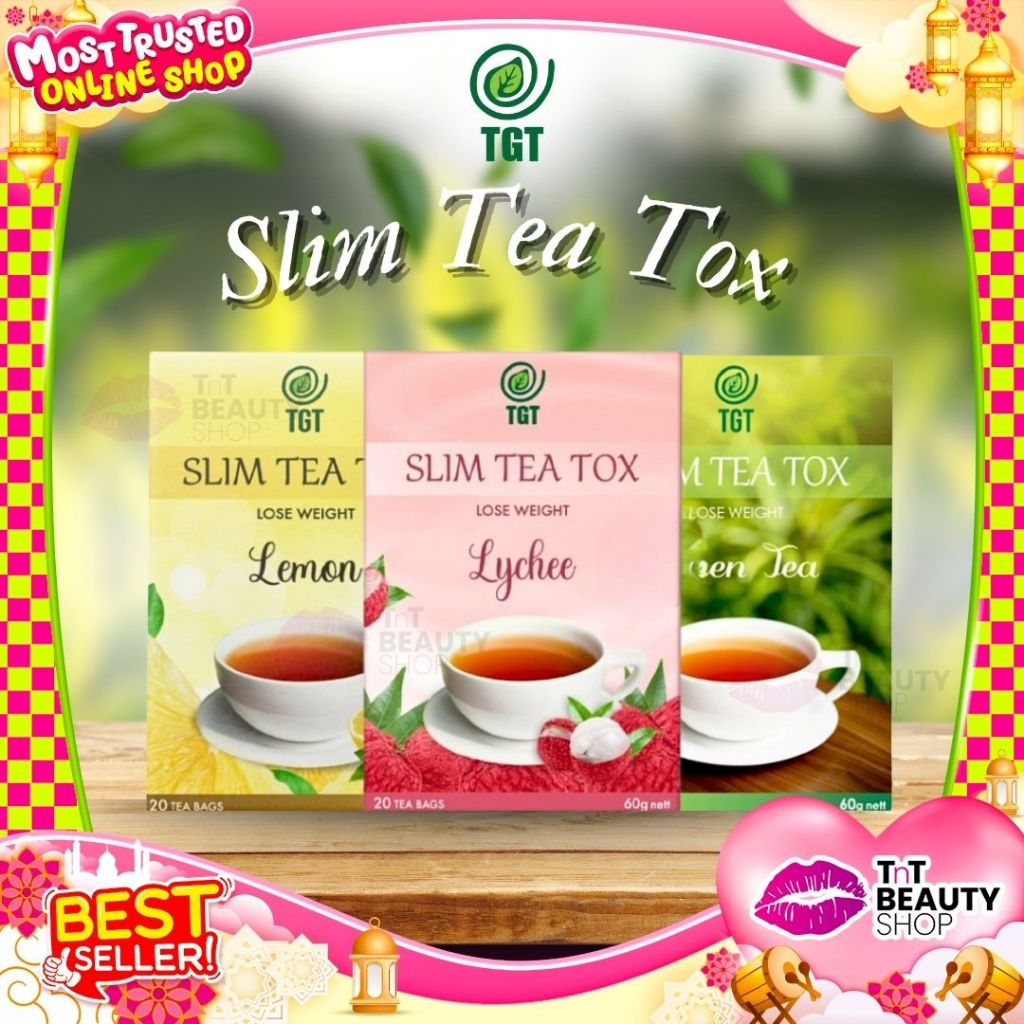 TGT Slim Tea Box isi 20's Teh Diet Pelangsing Alami Teh Detox Minuman Diet Herbal | TnT Beauty Shop