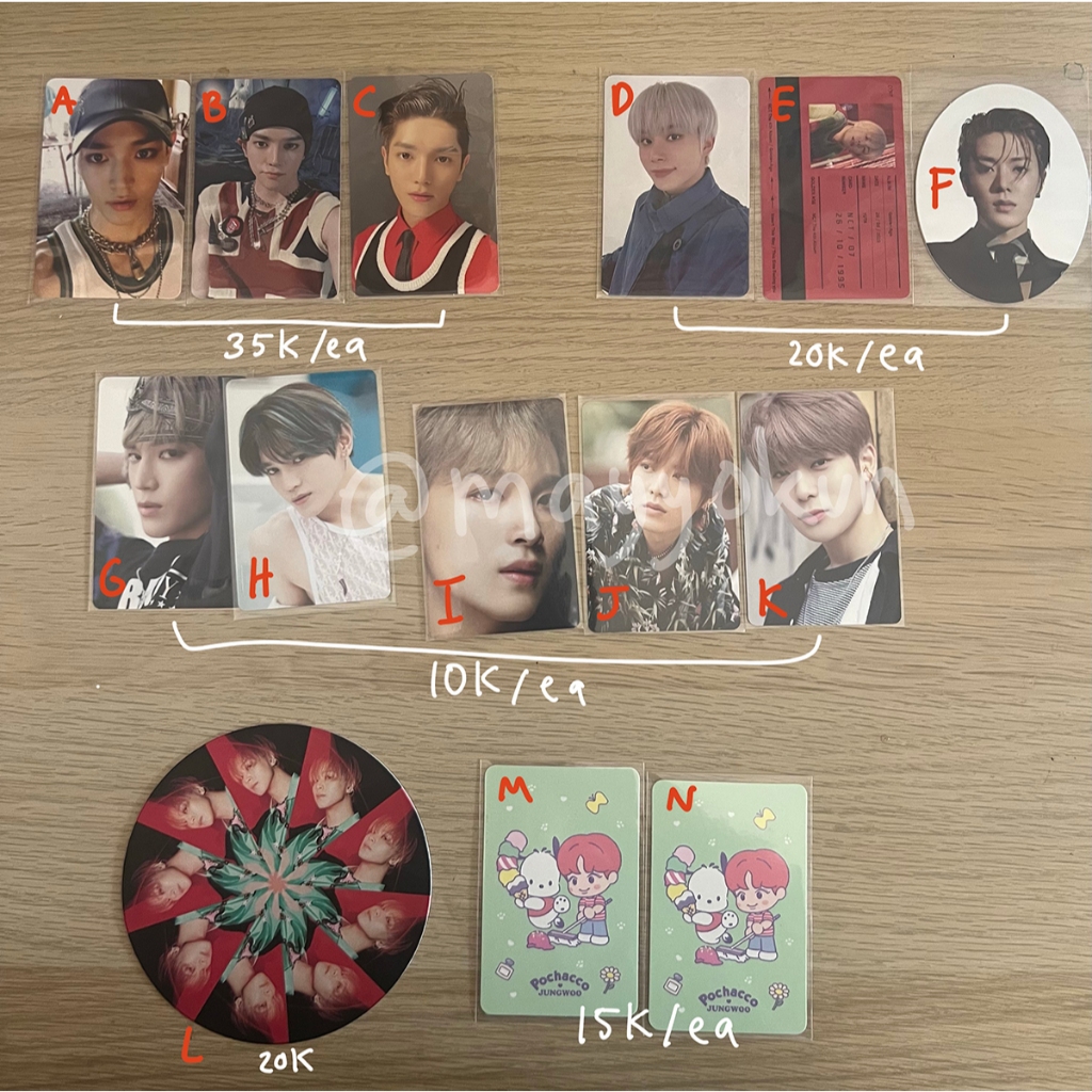 Clearance Sale NCT 127 Photocard Taeyong Jungwoo Yuta Haechan Yuta Jaehyun