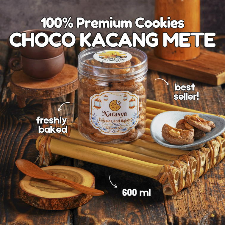 

Cookies | Kue Kering Cokelat Melted Kacang Mete– Premium Homemade Parcel Lebaran Idul Fitri