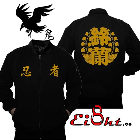 Jaket Bomber Sukajan Suzuran Lao High&Low King Of High School