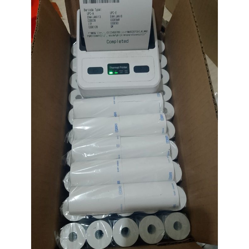 

Kertas Thermal EDC Logo Bank BRI Ukuran 58x30mm 1Pack isi 10 Pcs/Roll kertas