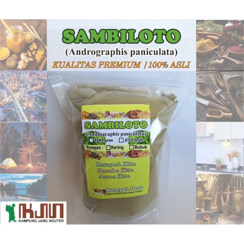 

Sambiloto bubuk 250 gr Kualitas Premium 100% Asli