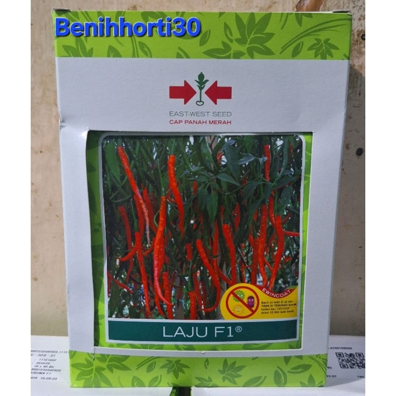 1 Kotak/15 Bungkus Benih Cabe Merah Keriting Laju F1 isi 1750 butir