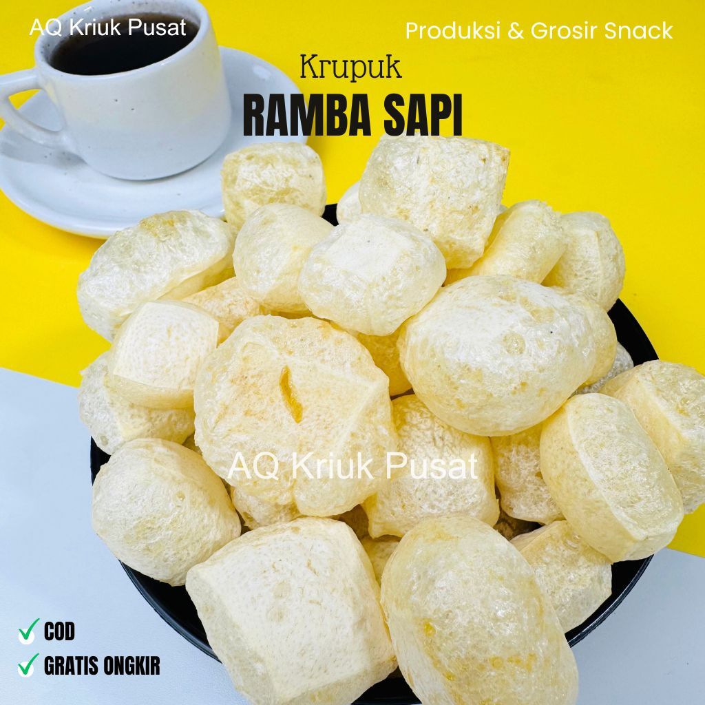

Rambak Sapi Original Gurih 100gram / Krupuk Ramba Sapi